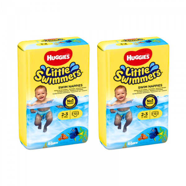 2X Huggies Little Swimmers Swim Nappies 2-3