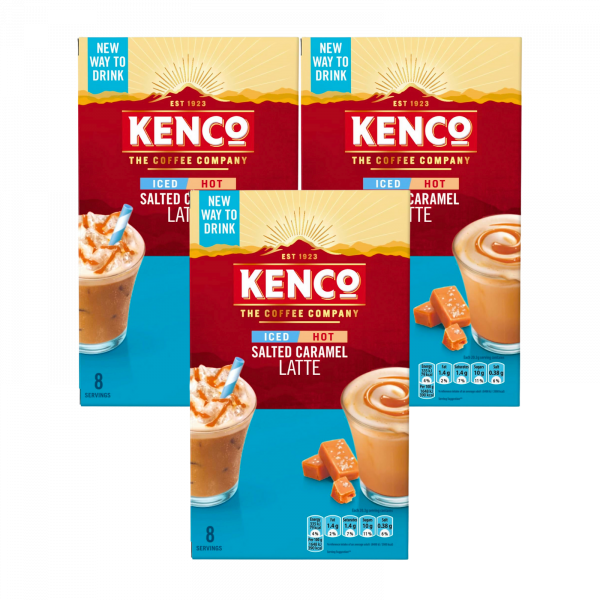 3X Kenco Salted Caramel Latte