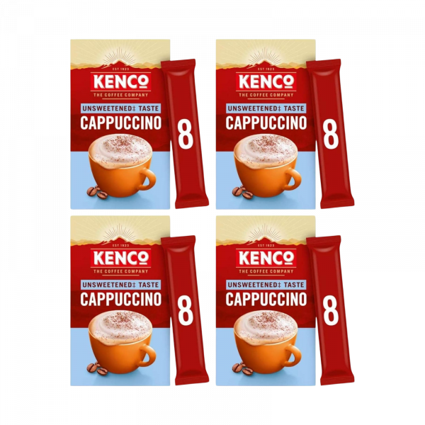4x Kenco Unsweetened Cappuccino