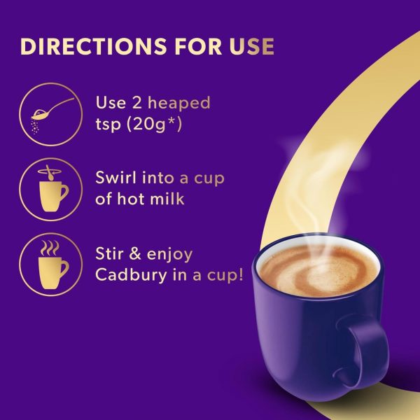 2X Cadbury Original Hot Chocolate Drink - Image 2