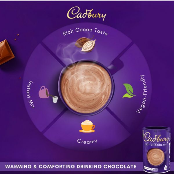 2X Cadbury Original Hot Chocolate Drink - Image 3