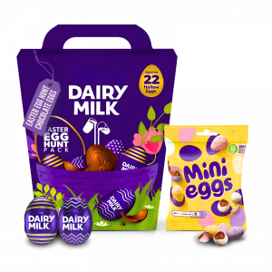 2X Cadbury Dairy Milk Easter Egg Hunt Pack And Mini Eggs Bag