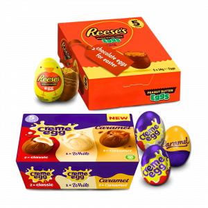 2X Bundle Reese's Peanut Butter Creme Eggs And Cadbury Assorted Creme Eggs