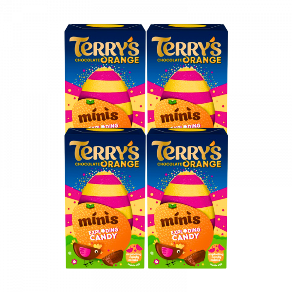 4X Terry's Chocolate Orange Exploding Candy Minis Chocolate Eggs
