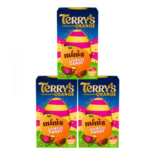 3X Terry's Chocolate Orange Exploding Candy Minis Chocolate Eggs