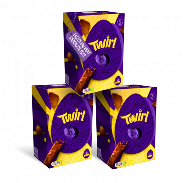 3X Twirl Large Easter Chocolate Eggs