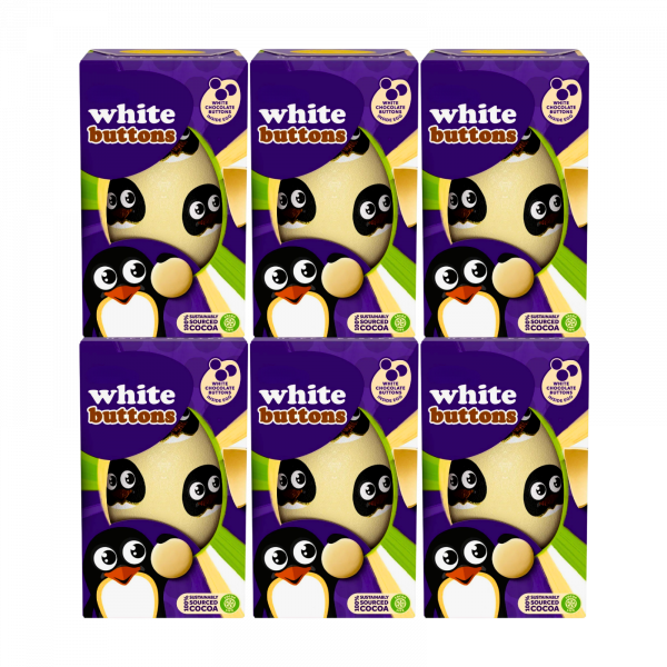 6X Cadbury White Buttons Small Easter Eggs