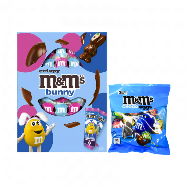 2X M&M's Crispy Bunny And M&M's crispy Choco Eggs