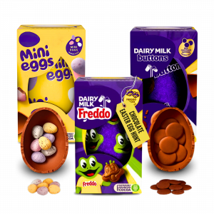 3X Cadbury Dairy Milk Freddo, Mini Eggs And Dairy Milk Buttons Easter Eggs Small