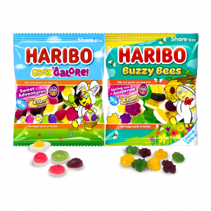 2X Haribo Eggs Galore And Haribo Buzzy Bees Easter Gummy Treats