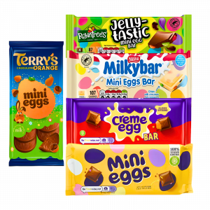 5X Assorted Easter Mini Eggs Chocolate Bars