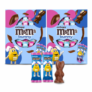 2X M&M's Crispy Bunny Easter Chocolate Eggs