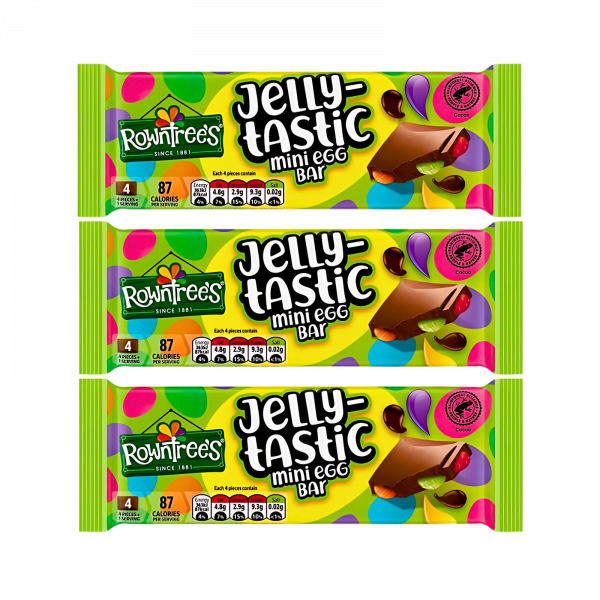 3X Jelly-Tastic Mini Egg Bar Easter Chocolate Egg Bars