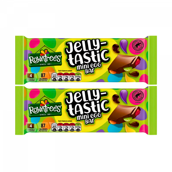 2X Jelly-Tastic Mini Egg Bar Easter Chocolate Egg Bars