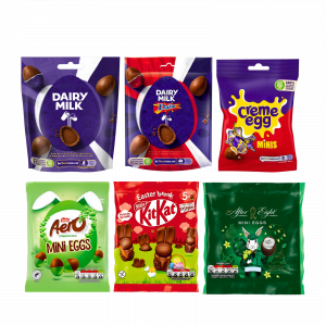 6X Assorted Mini Eggs Bag Easter Chocolate Treats