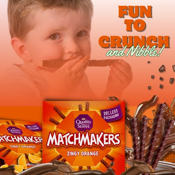 2X Matchmakers Zingy Orange Chocolate Sticks - Image 2