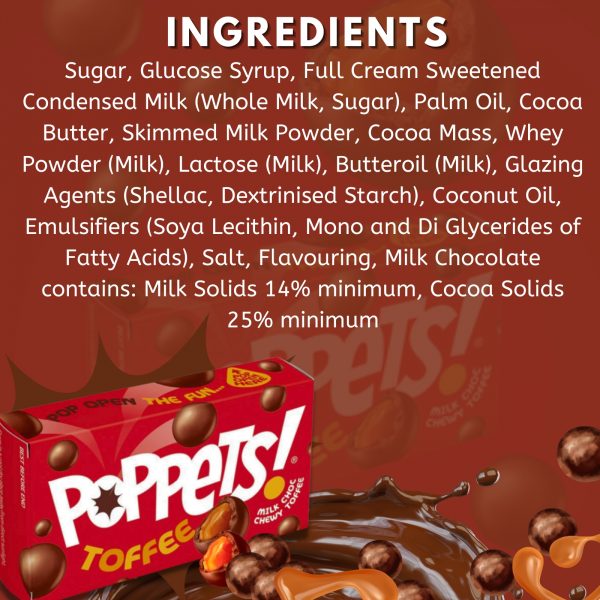 2X Poppets Toffee And Minty Chocolate Balls - Image 3