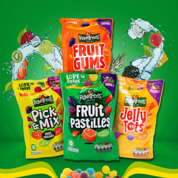 4X Rowntrees Fruit Gums, Jelly tots, Pick & Mix, And Fruit Pastilles Vegan friendly Gummy Snacks - Image 6