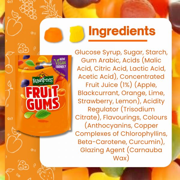 4X Rowntrees Fruit Gums, Jelly tots, Pick & Mix, And Fruit Pastilles Vegan friendly Gummy Snacks - Image 4
