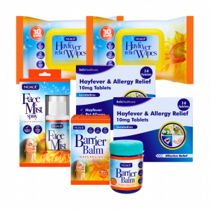 6X Bundle Nuage Hayfever Wipes, Hayfever & Allergy Relief Tablets, Nuage Face mist And Nuage Barrier Balm