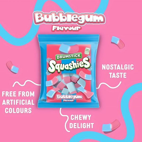 3X Swizzels Squashies Drumstick Bubblegum Flavour Snacks - Image 3