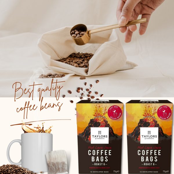 2X Taylors Hot Lava Java Coffee Bags Roast 6 - Image 4