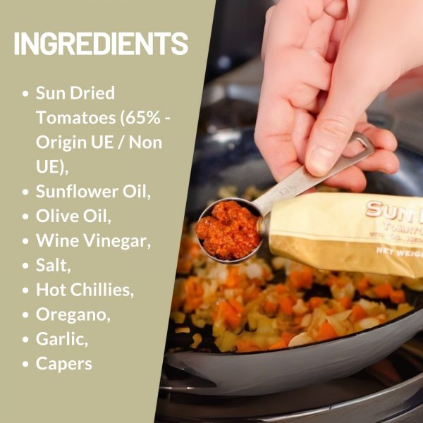 3X Gia Tomato Puree Sun Dried Tomato Puree 70g - Image 2